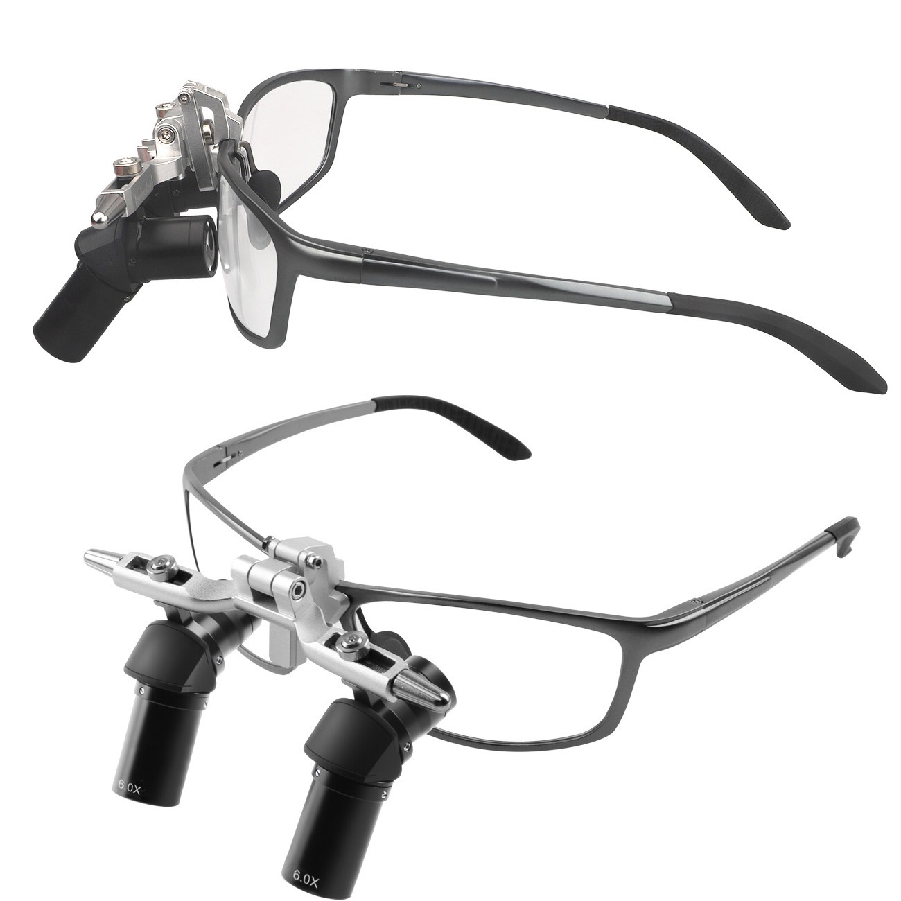 6X High-Definition Optical Lens Dental Ergo Loupes Magnifiers + 5W LED Headlight