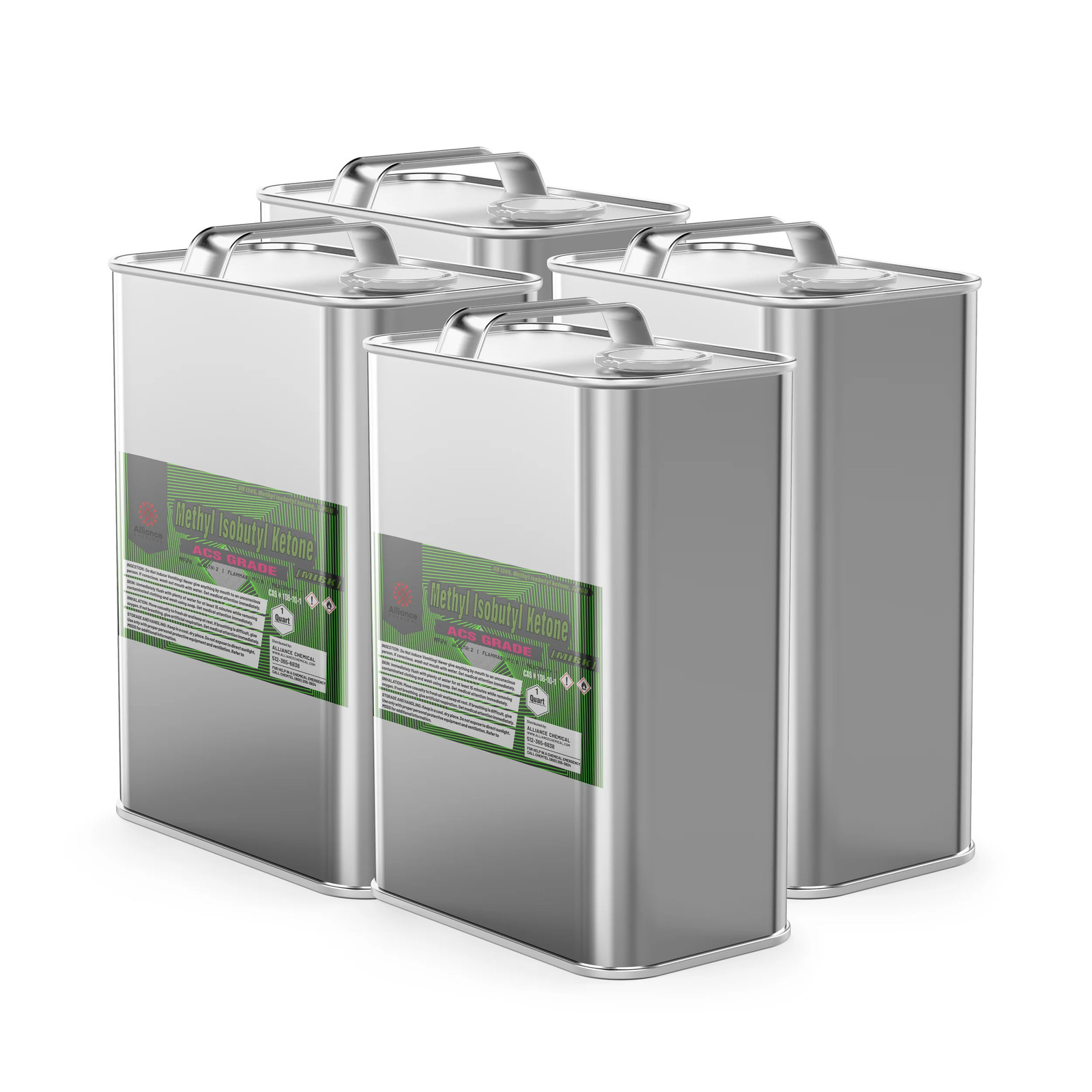 Methyl Isobutyl Ketone (MIBK) ACS Grade – 4 Quart Cans
