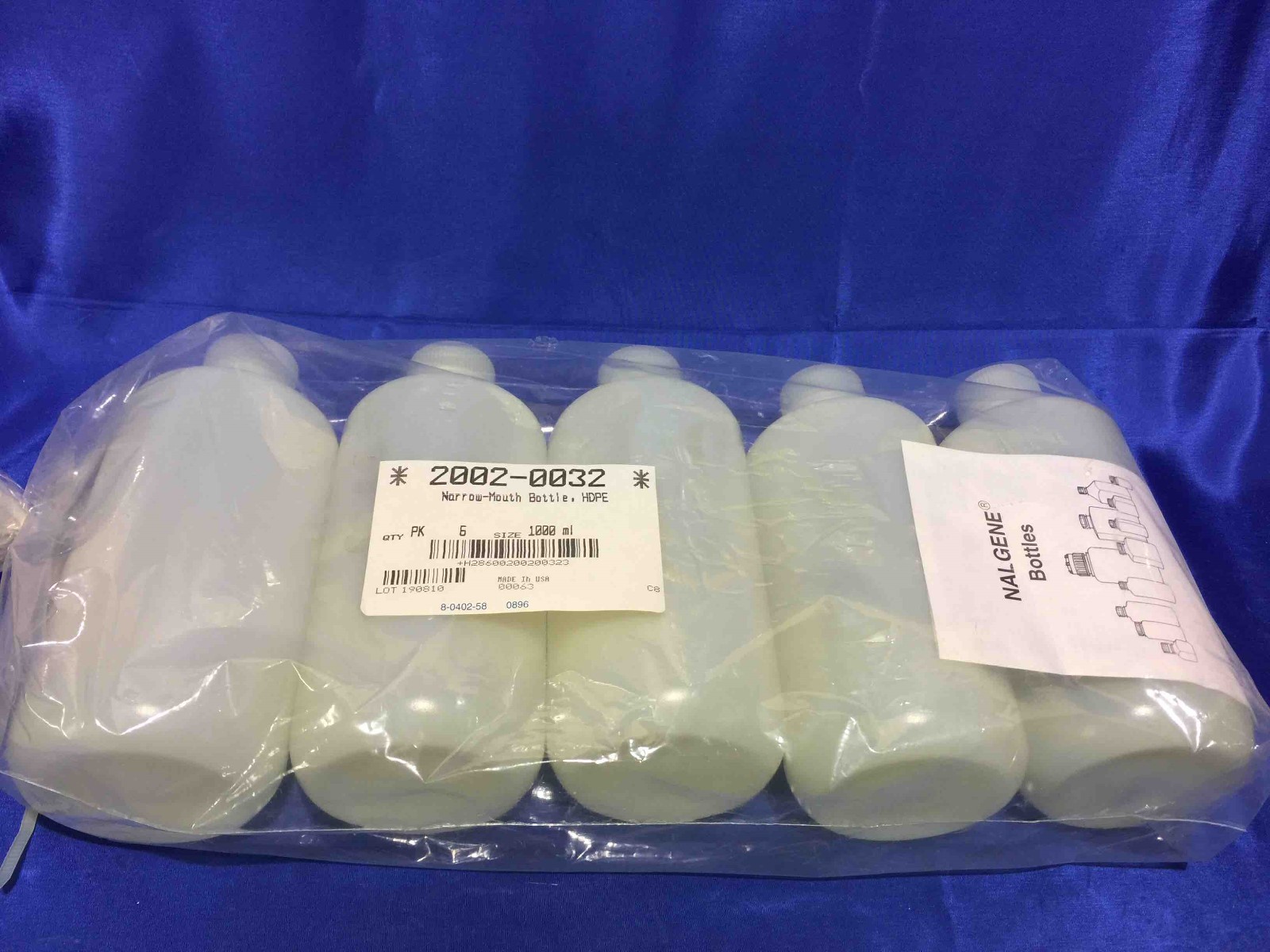 6ea Factory Sealed VWR Round Bottles 1 Liter