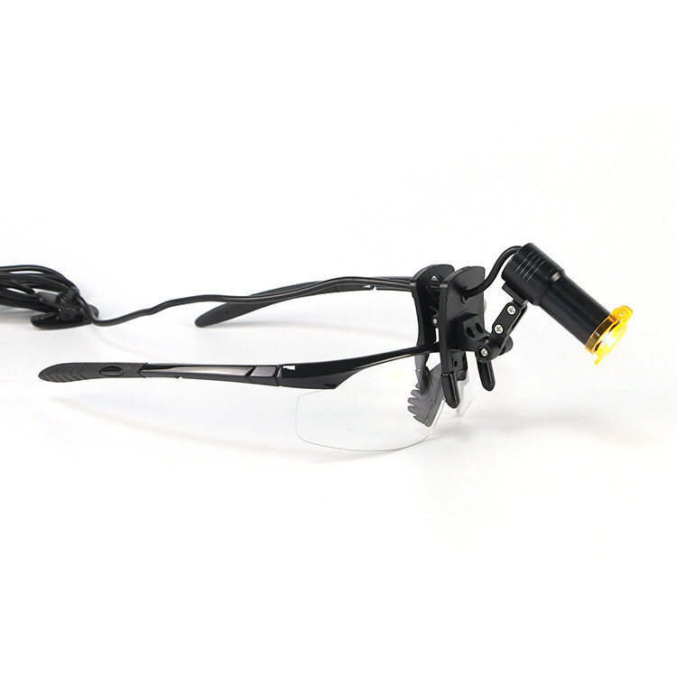 Dental Medical 5W LED Head Light with Filter Clip-on Head Light Silver US STOCK