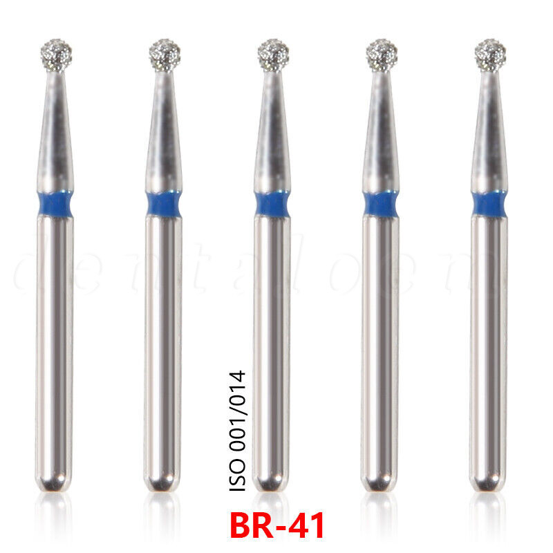100x Brocas de fresa de diamante para dentista dental Taladro FG 1,6 mm 20 OEM