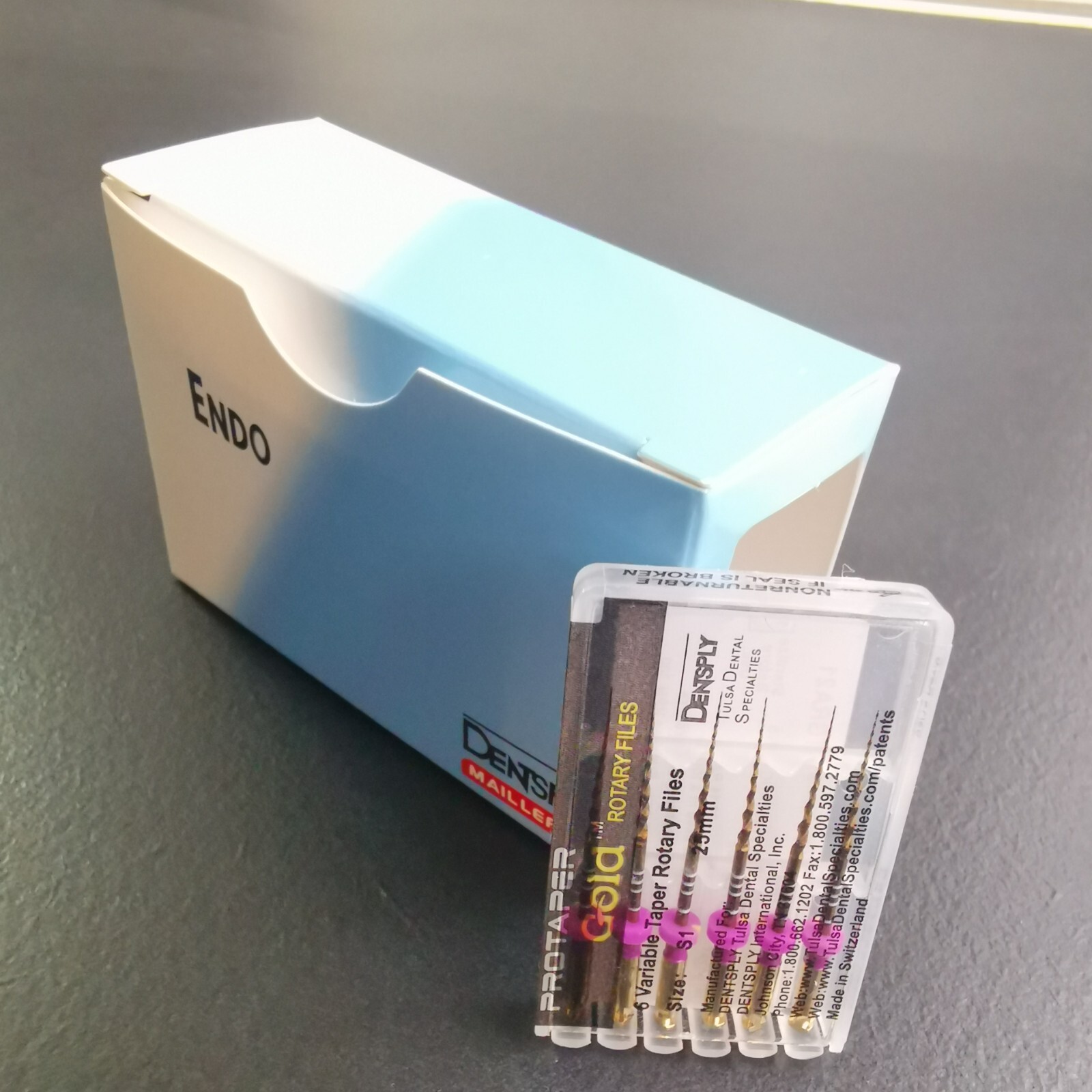 Protaper Gold Rotary Files 25mm S1 Dentsply Tulsa Assorted Endodontics 10Pks