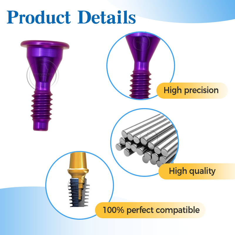 5 pcs Titanium Cover screw fits to Nobel Biocare for NP RP