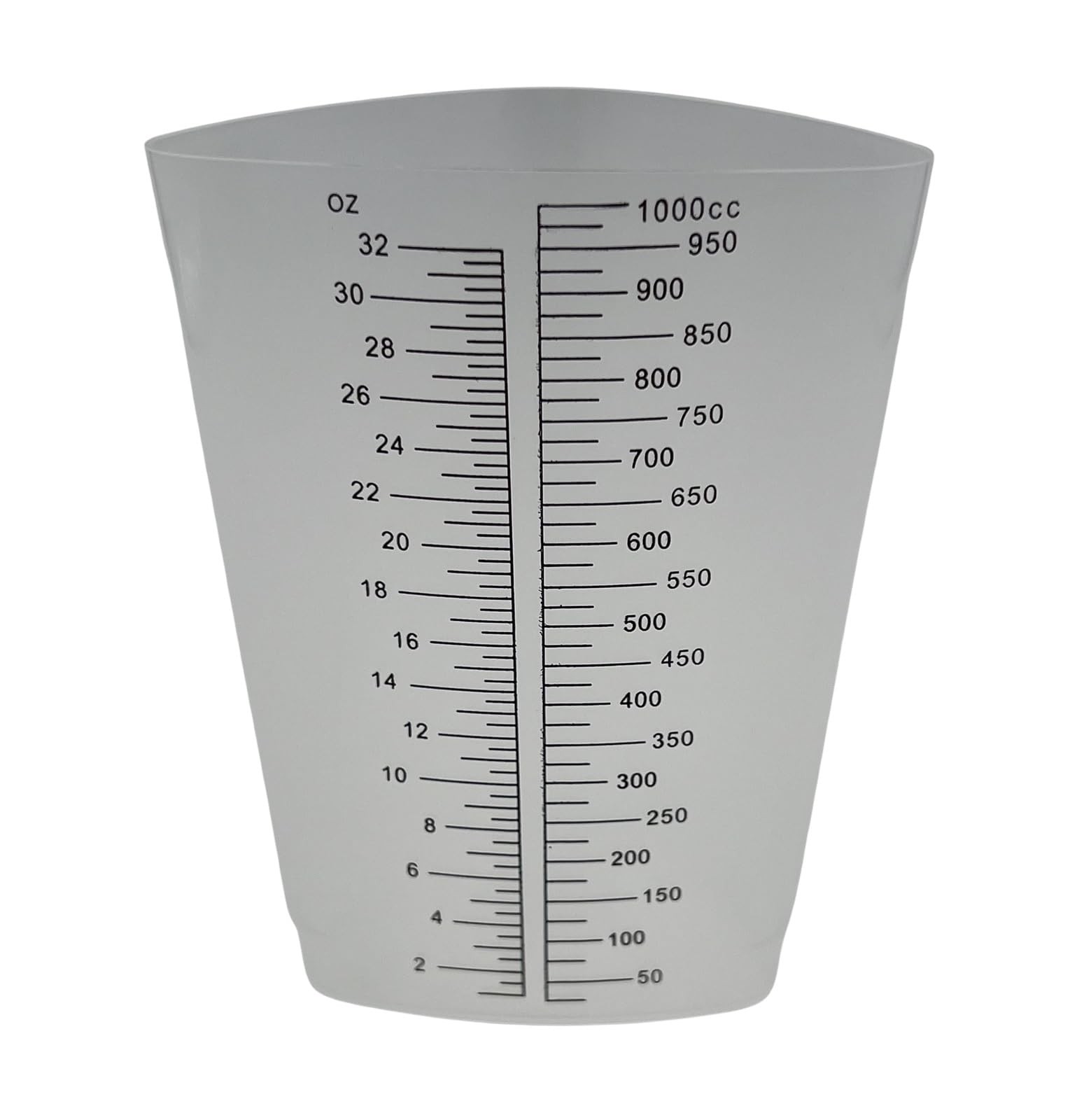 32 oz Graduated Plastic Triangular Container ThreeSided Beaker for Measuring …