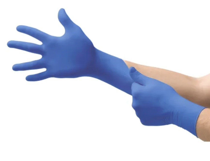 Ansell Microflex Cobalt Nitrile Exam Gloves 9.5 In, Blue 4 Mil Size: L (100 CT)