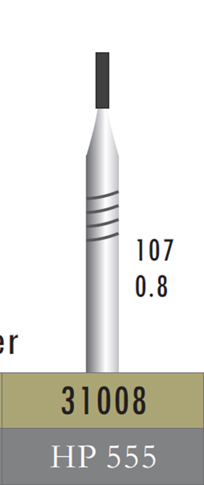 Dental Lab Tungsten Carbide Burs HP 555 556 557 558 Cylinder Low Speed Straight