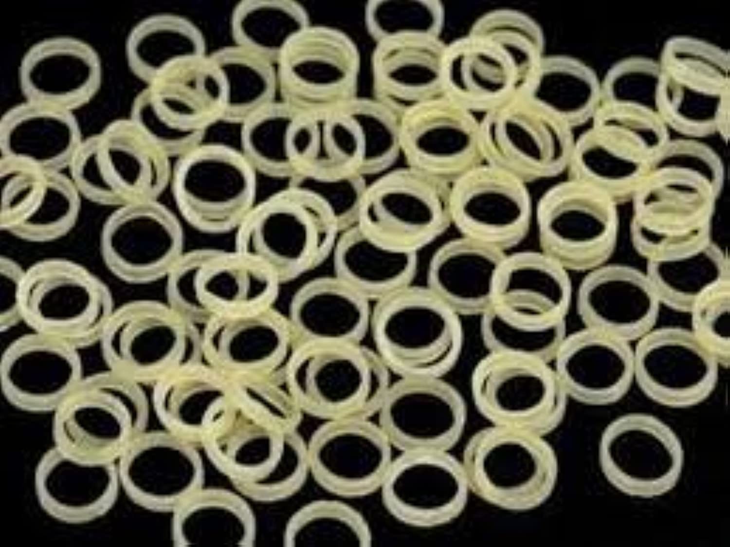 3/16 Inch Orthodontic Elastic Rubber Bands, 100 Count (Pack of 1), Natural