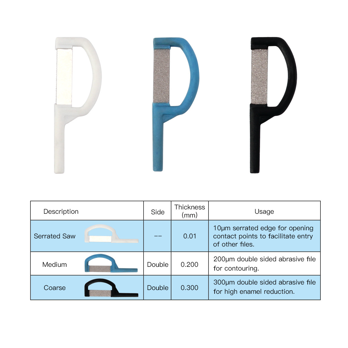 Dental Orthodontic Interproximal Enamel Reduction IPR Automatic Strip