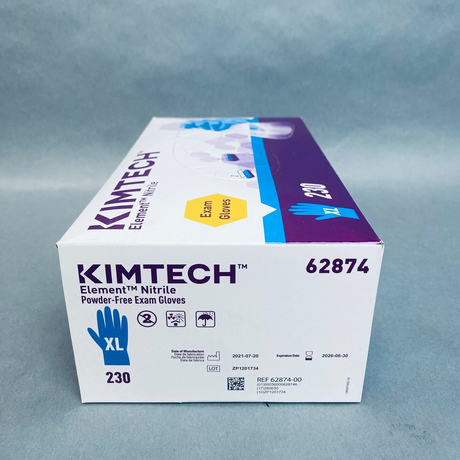 Kimberly-Clark Element Nitrile Gloves XL Powder Free 10 Boxes of 230 Gloves Each