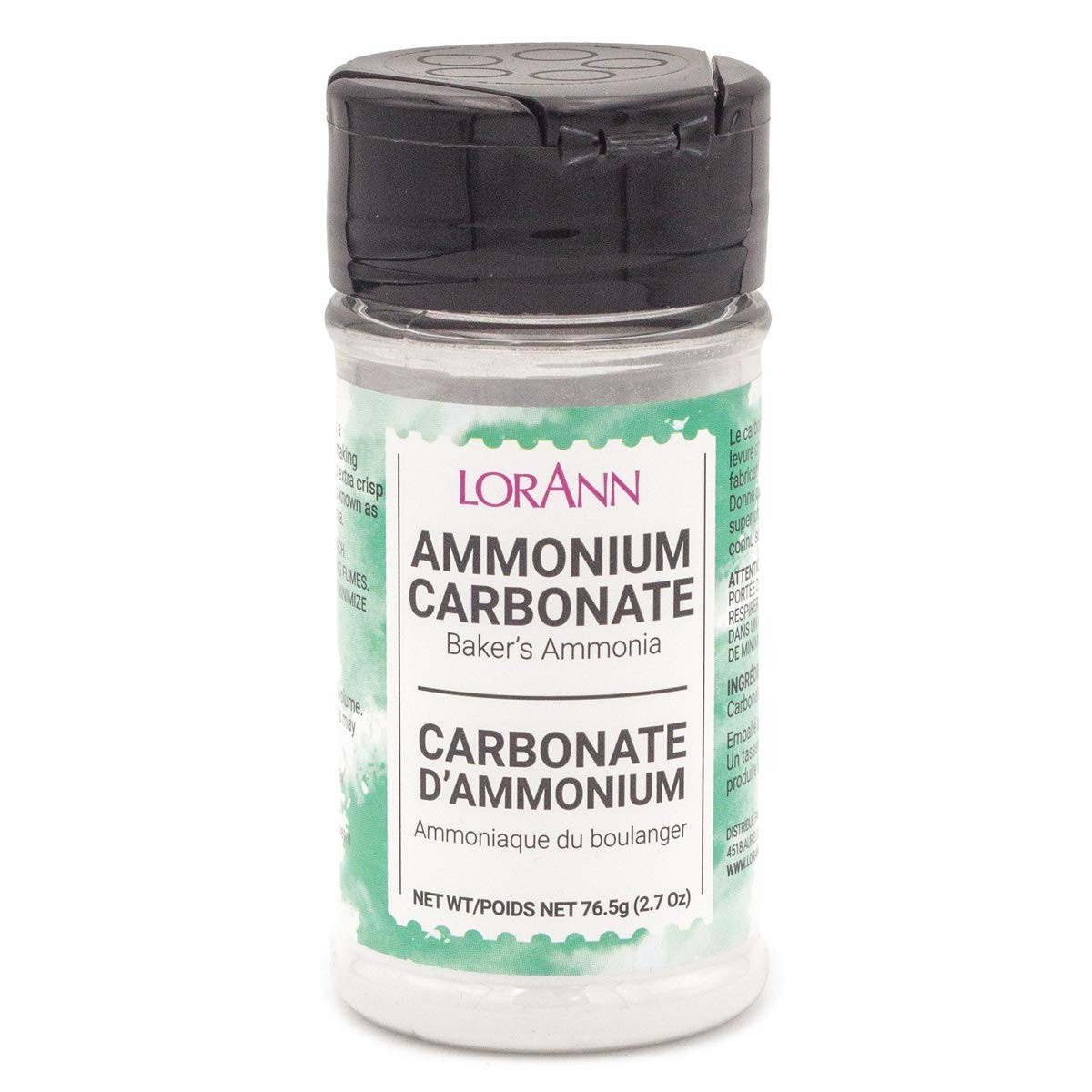 LorAnn Oils Baker’s Ammonia (Ammonium Carbonate) 2.7 Ounce (Pack of 1), White