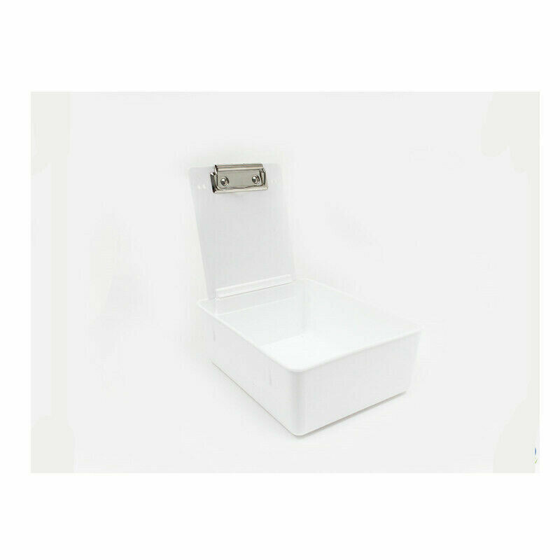 Dental Laboratory Plastic Working Case Stainless-Steel Pan Tray With Clip Holder