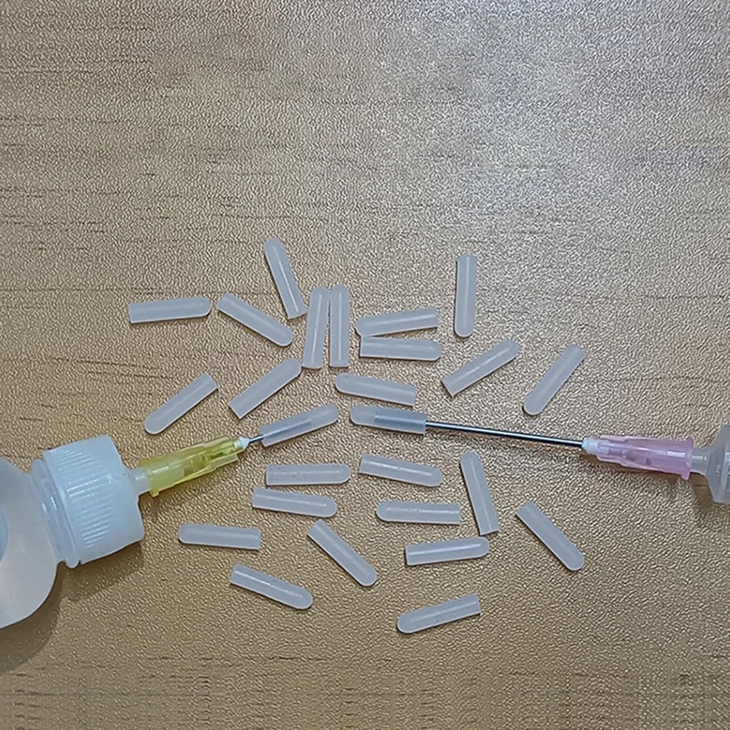 30 Pack Dispensing Needle Cap Cover Blunt Needles Tip Protector Leakproof Rubber