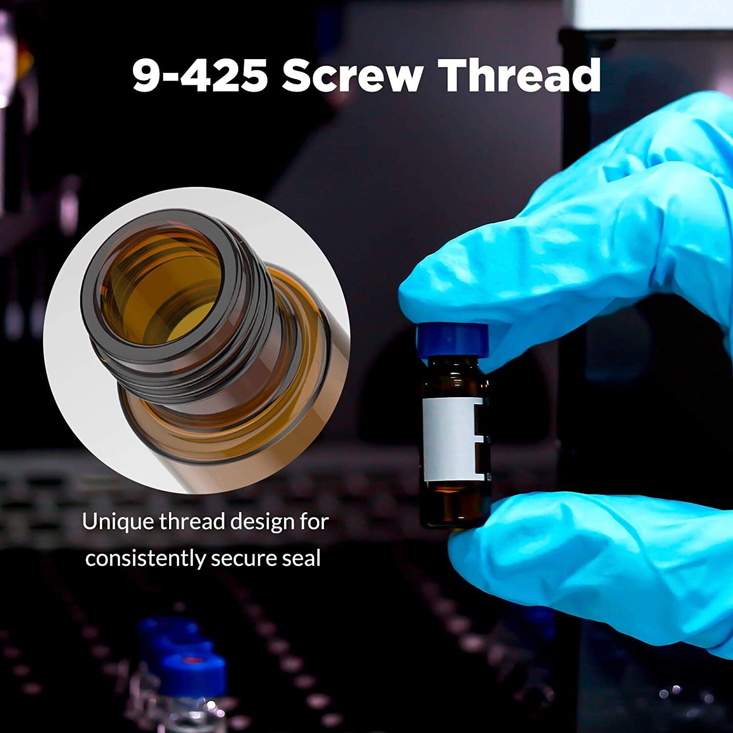 2mL/10mL Amber/Clear Sample Glass Vials, 15mL/50mL Conicial Centrifuge Tubes Cap