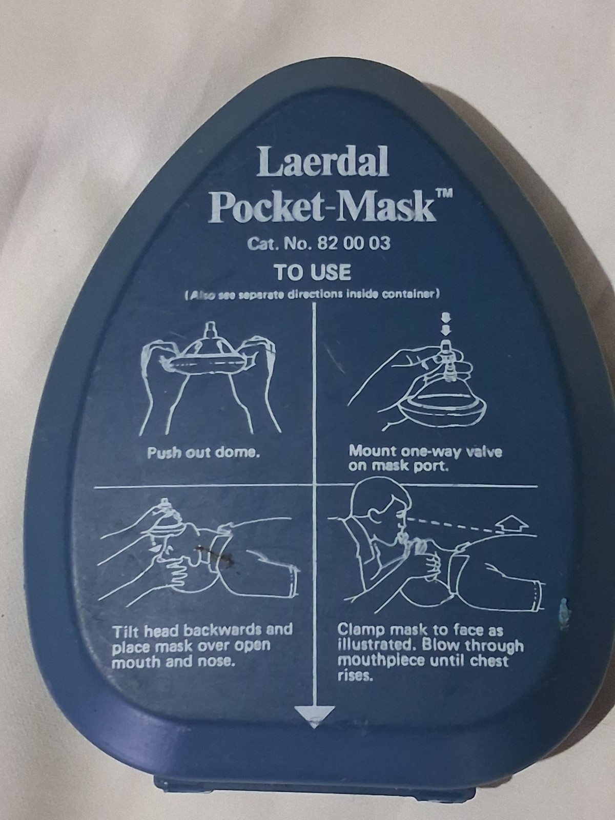 Laerdal Pocket-Mask CPR Pocket Face Mask w/ One-Way Valve & Case 820003
