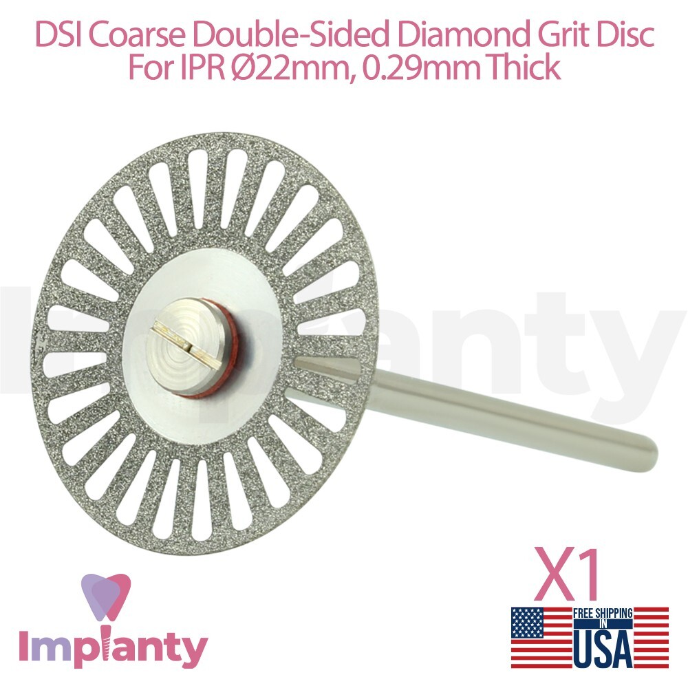 Dental Coarse Double Sided Diamond Coated Grit Separator IPR Flexible Disc Ø22mm