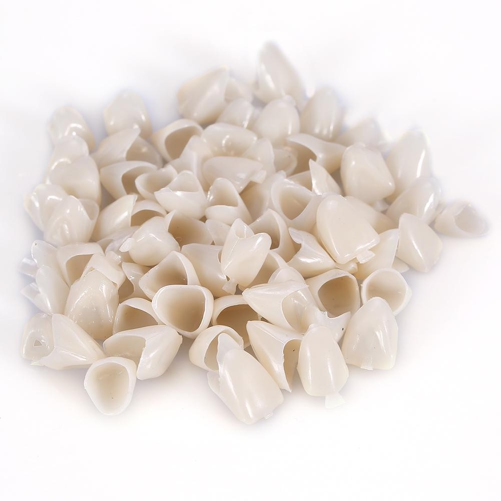 4 Types Dental Oral Temporary Crowns Resin Teeth Tooth Polycarbonate Caps Box