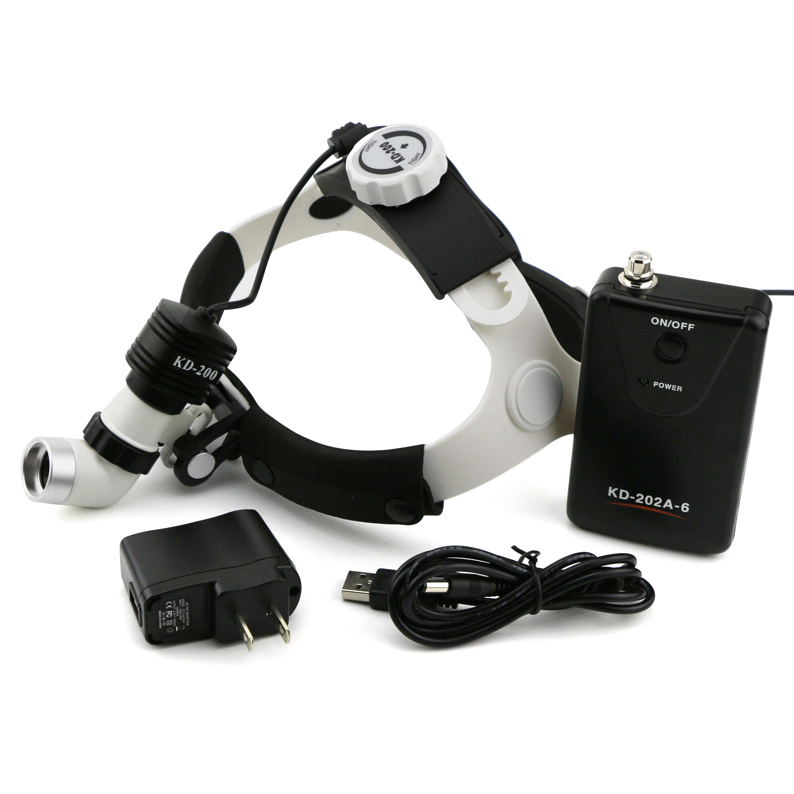 5W 80000lx LED Surgical Headlight High-power Medical Dental Head Lamp KD-202A-6
