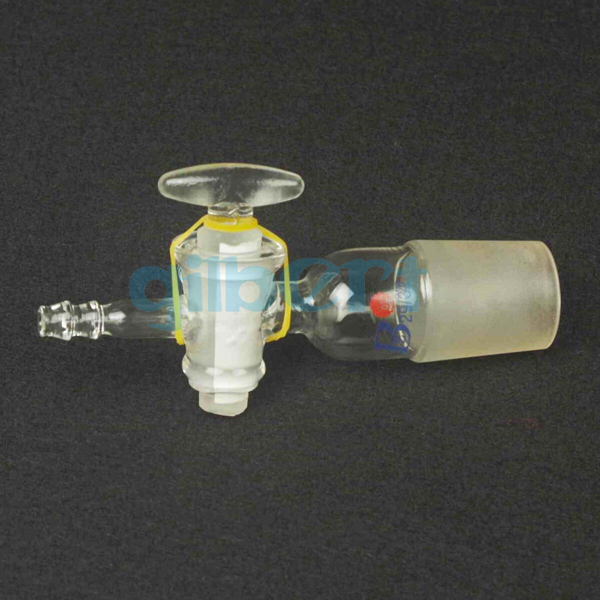 29/32 Joint Borosilicate Glass Tee Type 3-Ways 8mm Barbed Adapter Stopcock Lab