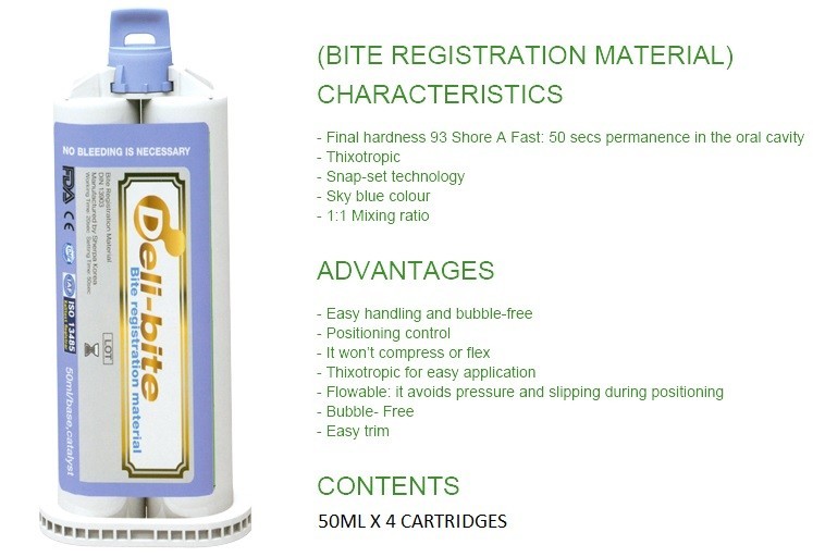 Delikit Bite Registration 4X50ml / Box _IMBR