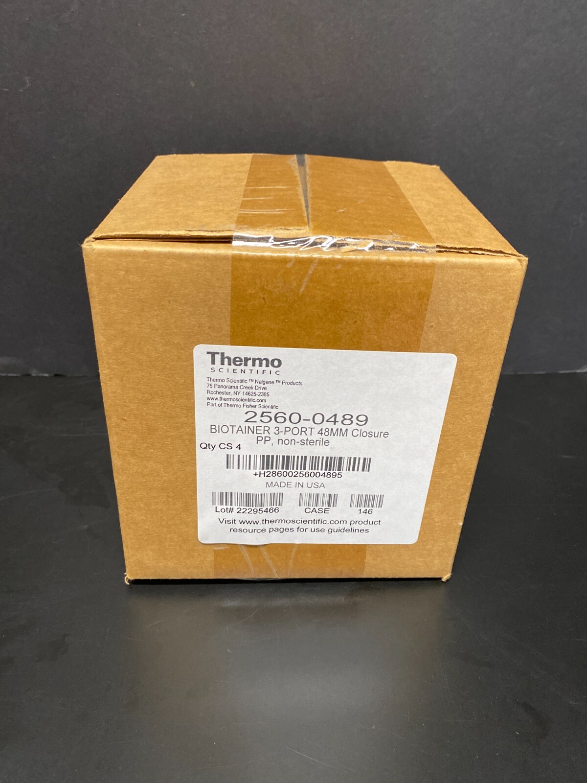 Thermo Scientific Biotainer Bottle Cap with 3 Ports 48 mm Case of 4 Caps