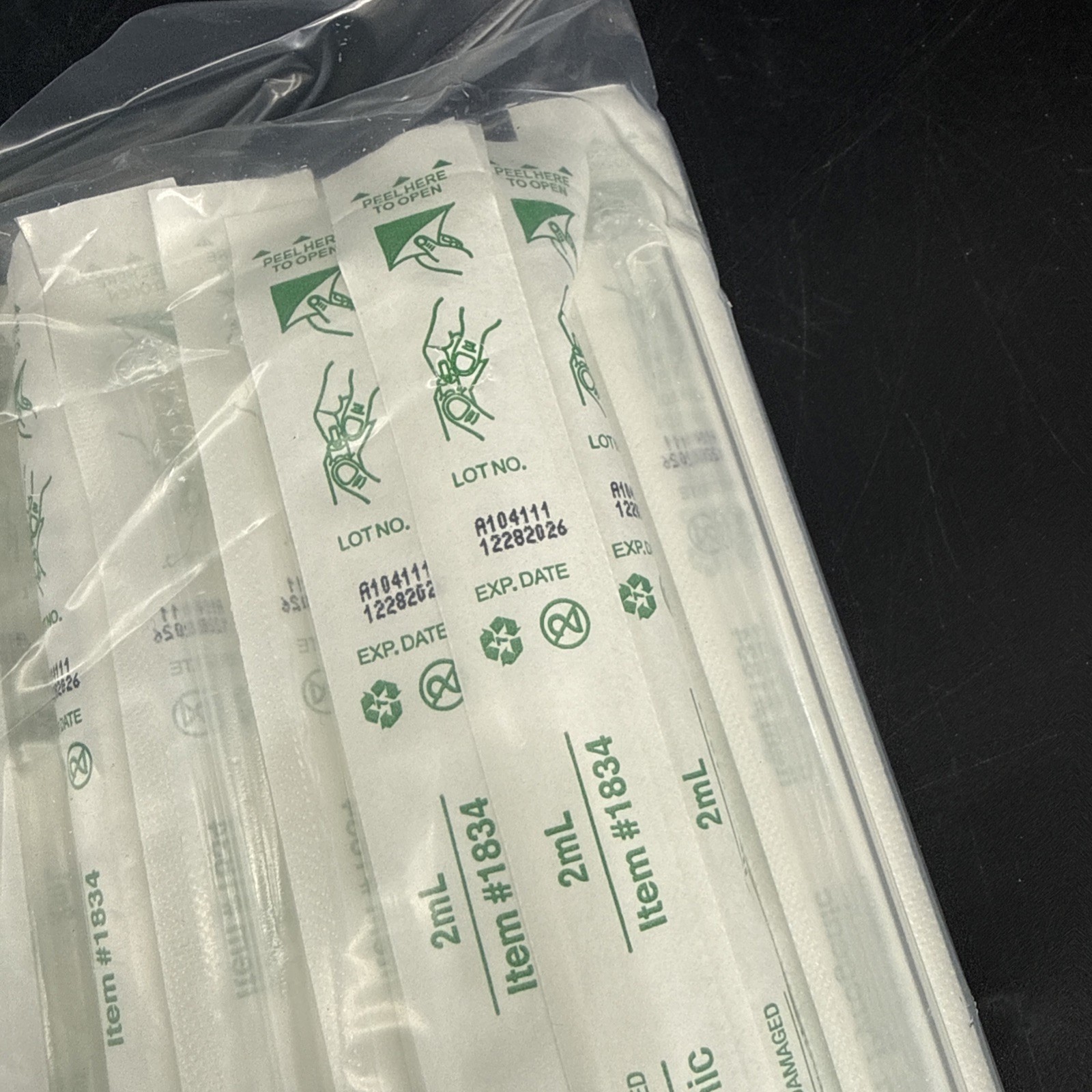 Globe Scientific Cat No 1843- Disposable Aspirating Pipettes 2mL Lot 100