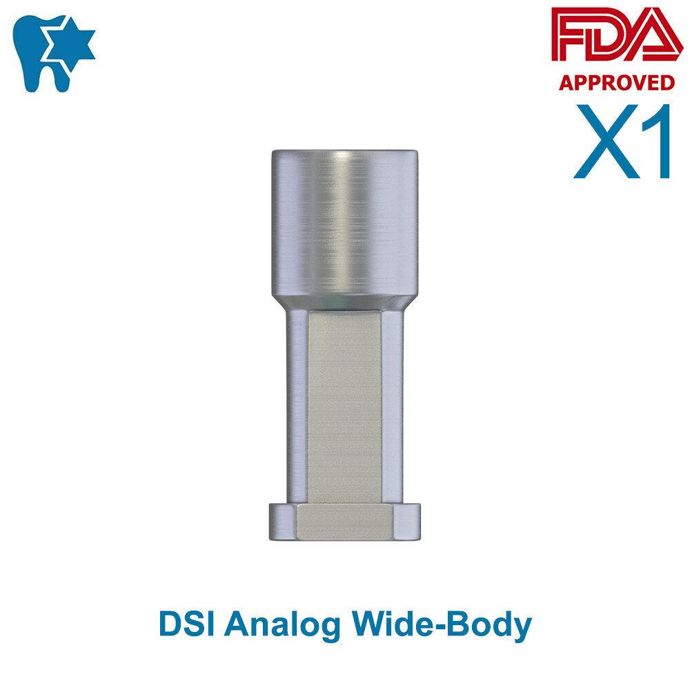 Dental Lab Wide Body Analog Standard Int Hex Platform Fixture – Lab 5.0mm