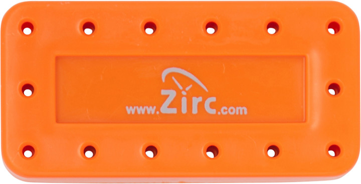 Zirc Dental 50Z403Q Magnetic Bur Block 14-Hole Neon Orange