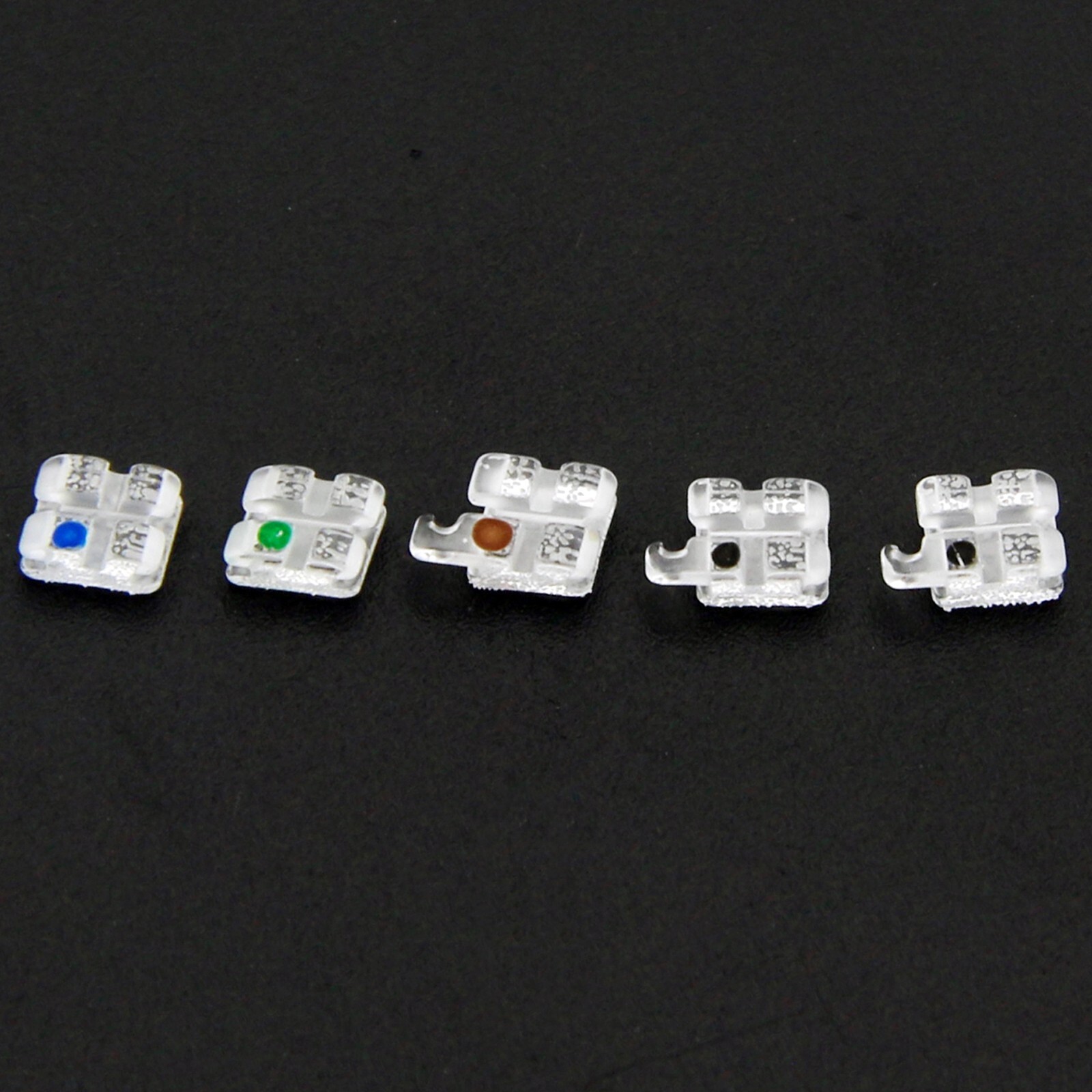 STAR ABSOLUTE Orthodontic Sapphire Brackets Clear Monocystalline Braces Roth MBT