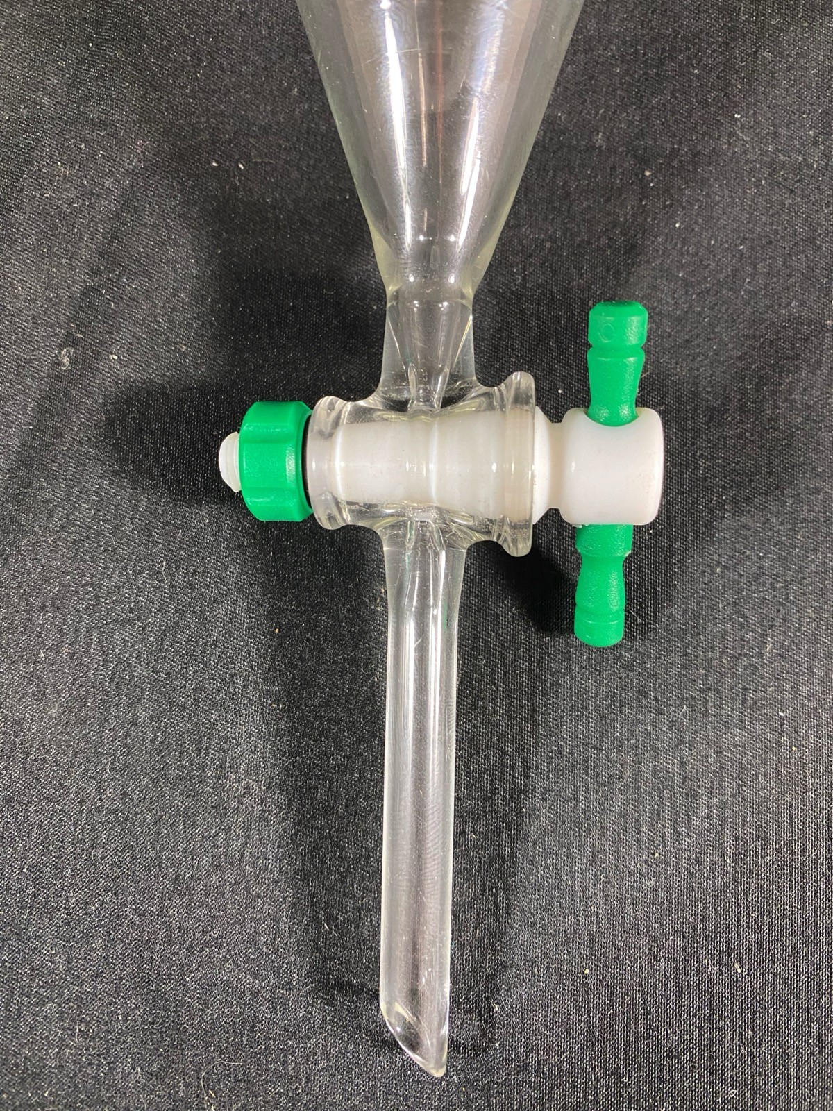 CHEMGLASS 30mL Squibb Separatory Funnel w/ Stopcock #13 Neck CG-1742-01 A