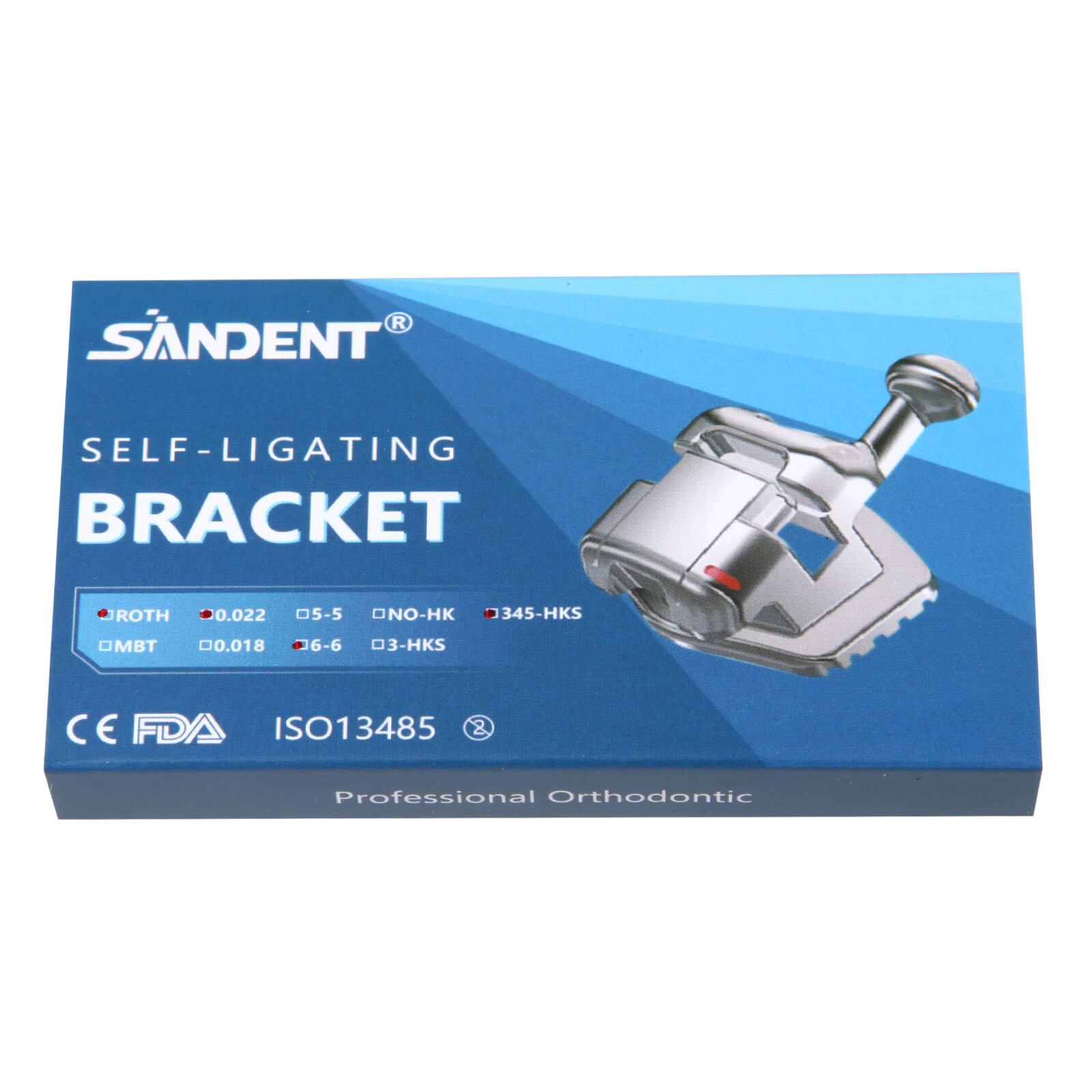 Dental Self Ligating Bracket Braces Mini Roth.022 345HK