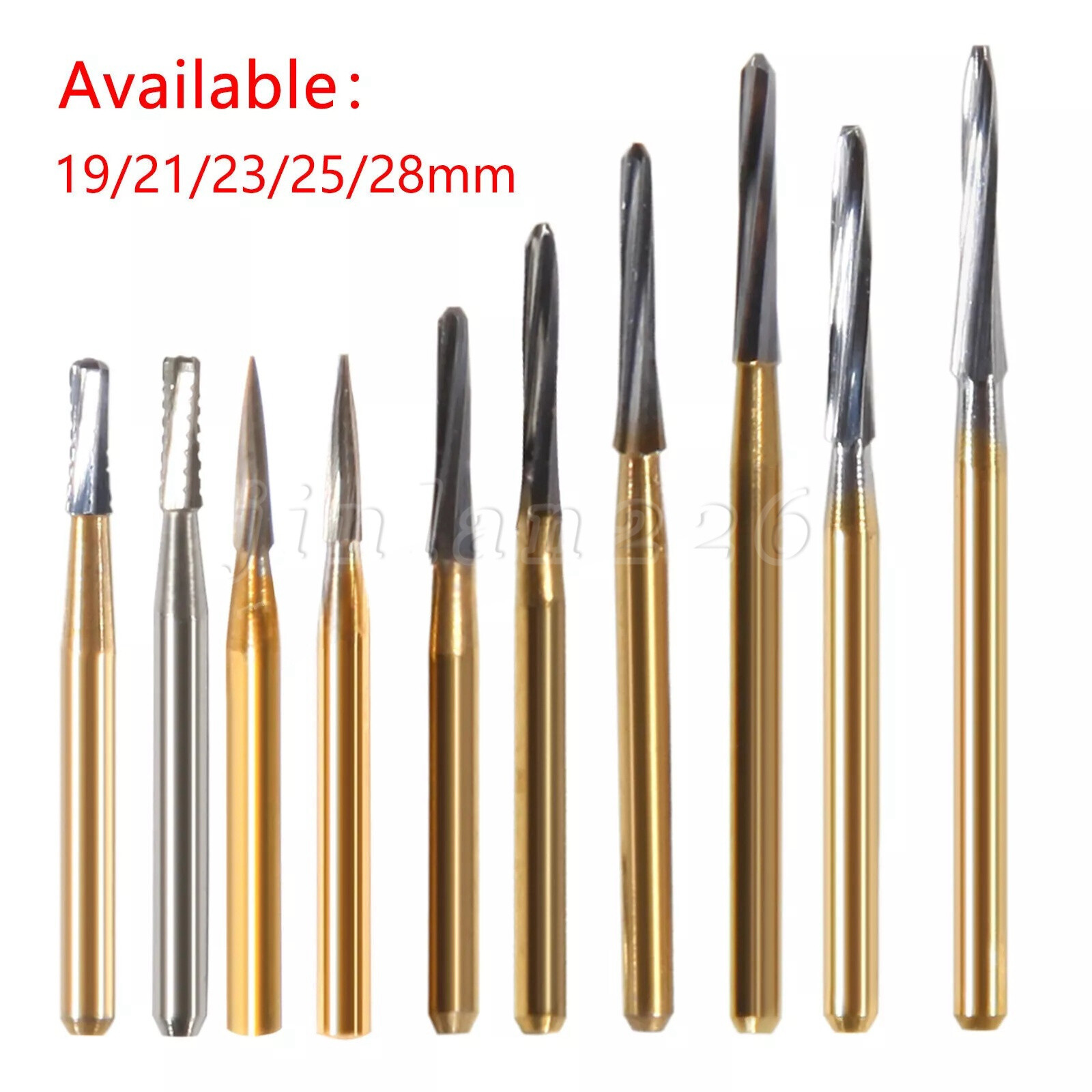 Dental Burs FG1-5 7901 7406 High Speed Round Tungsten Carbide Burr Friction Grip