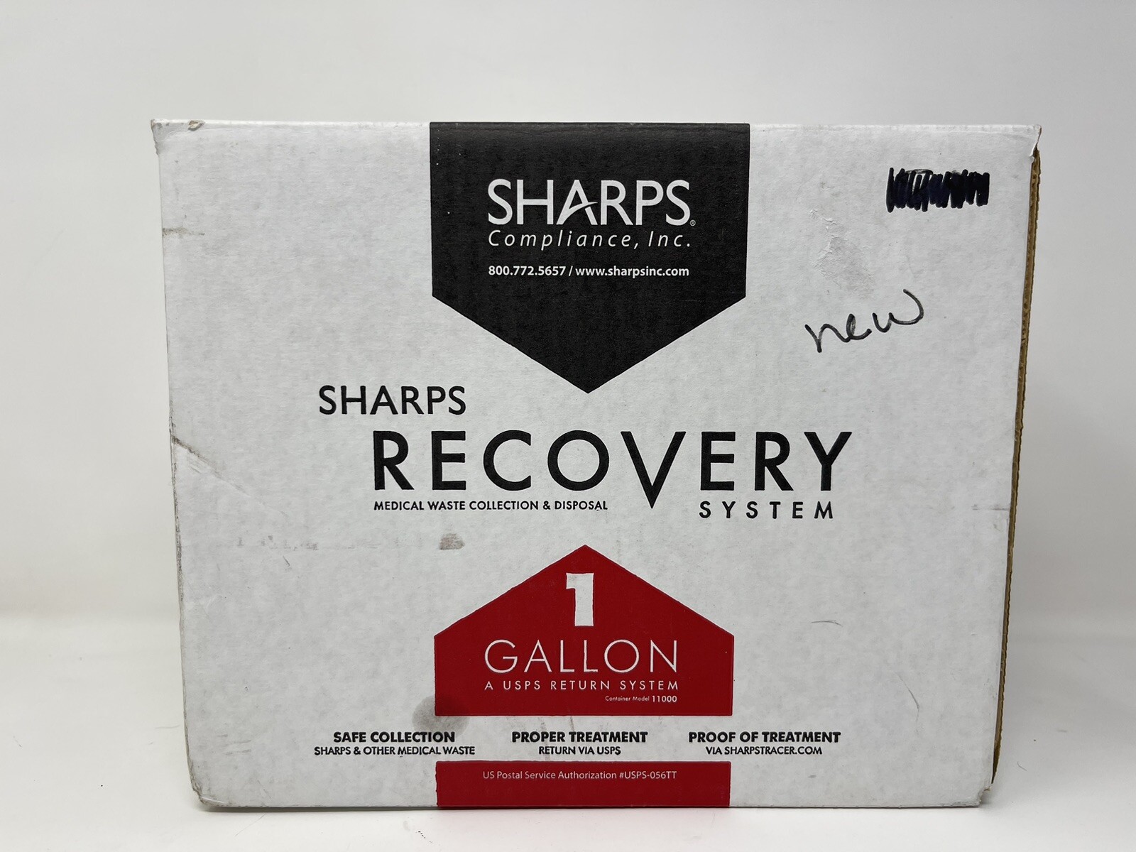 Sharps 1 Gallon Medical Waste Recovery System Model 11000 (2947) New EB-1151