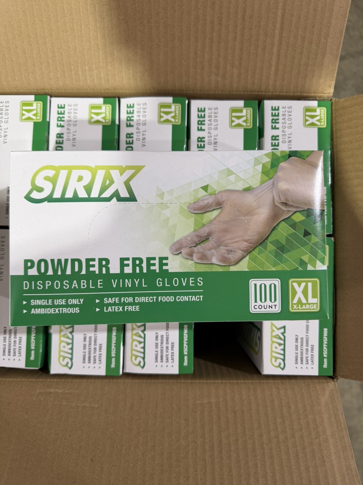 Disposable Vinyl Gloves, Food Safe, Latex-Free Powder-Free Clear Plastic Gloves