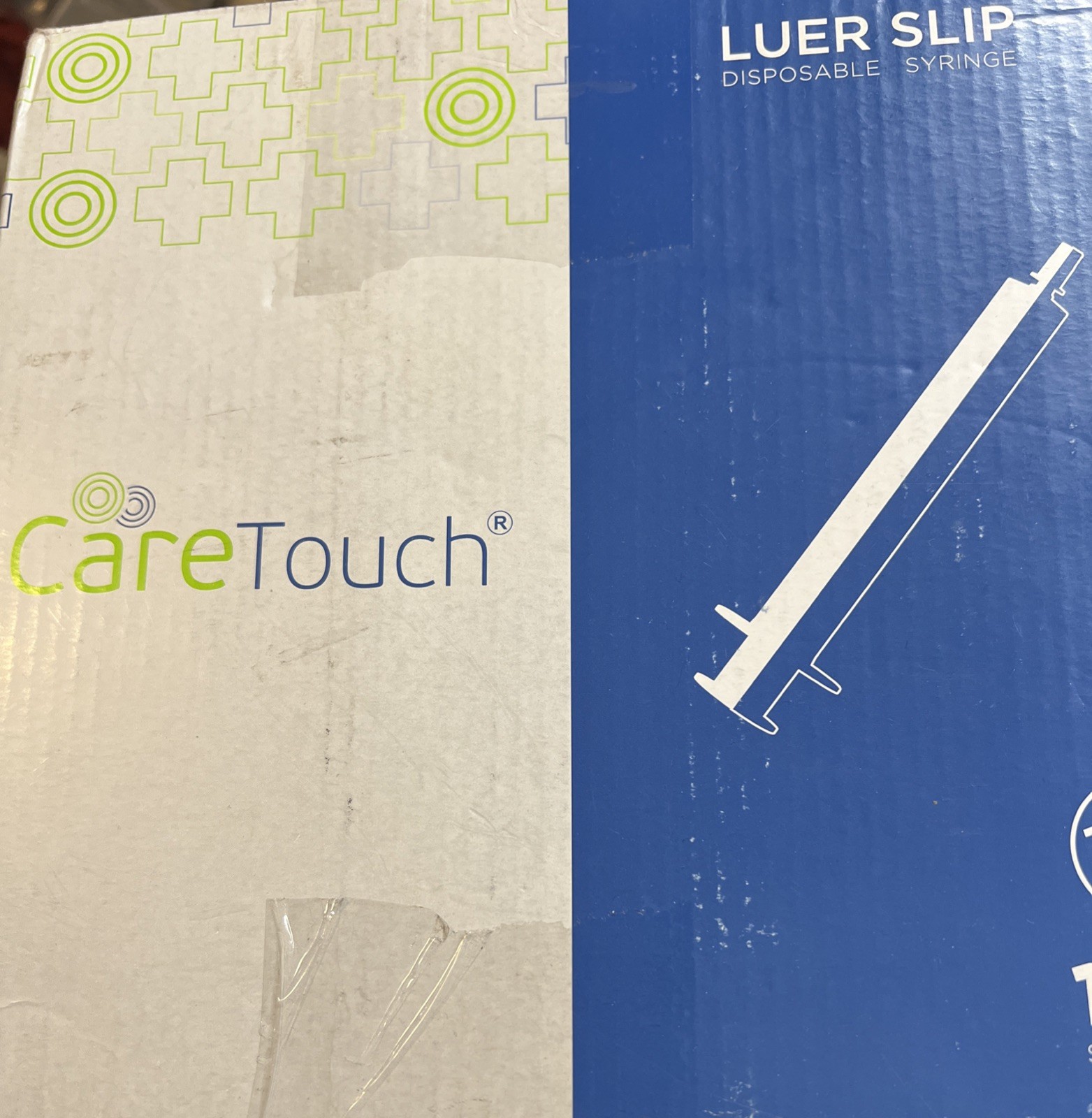 Care Touch 10ml Syringe Luer Slip Tip 100 Sterile Syringes No Needle Exp 2027