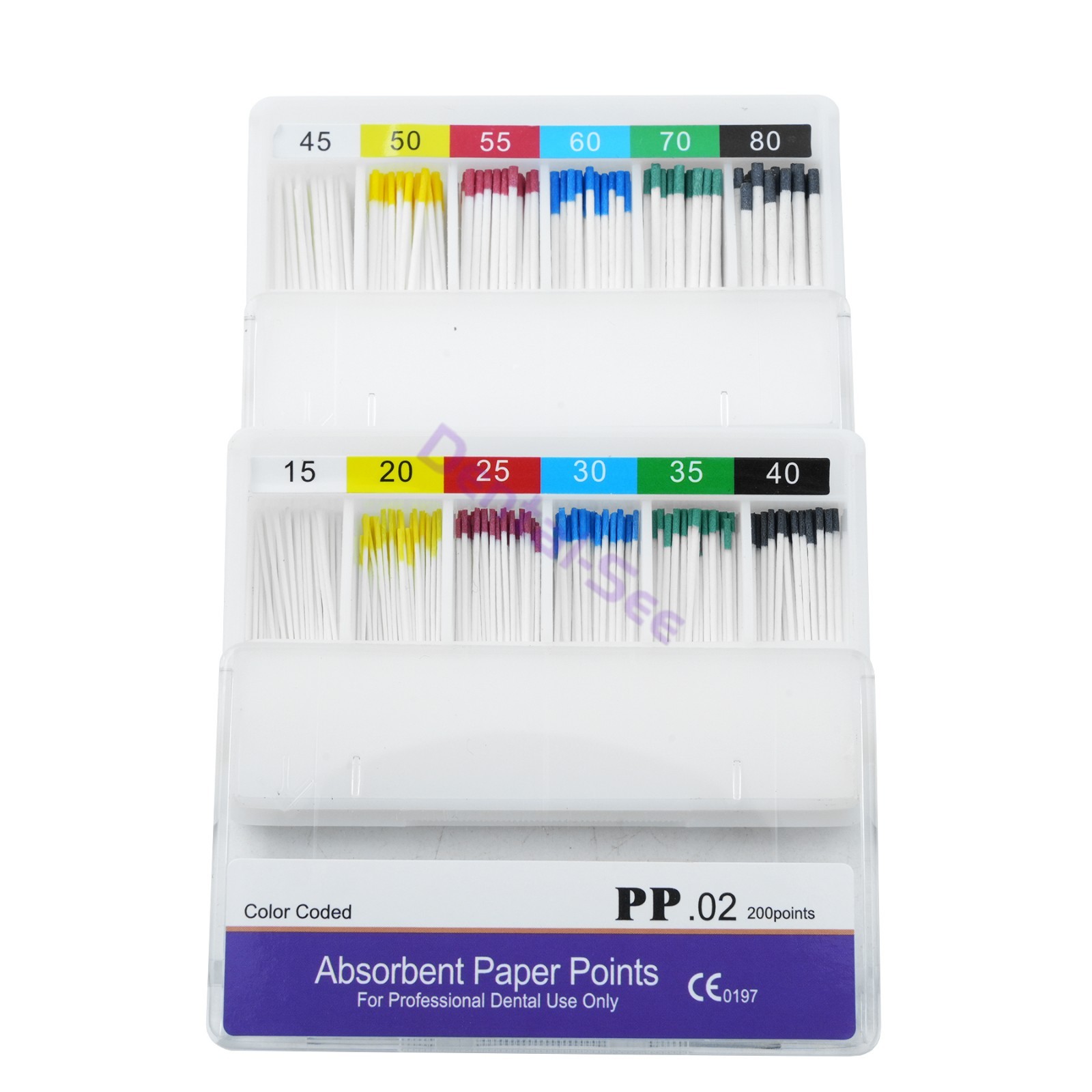10Box Dental Endodontic Absorbent Paper Points Tips 15-40# 02 04 06