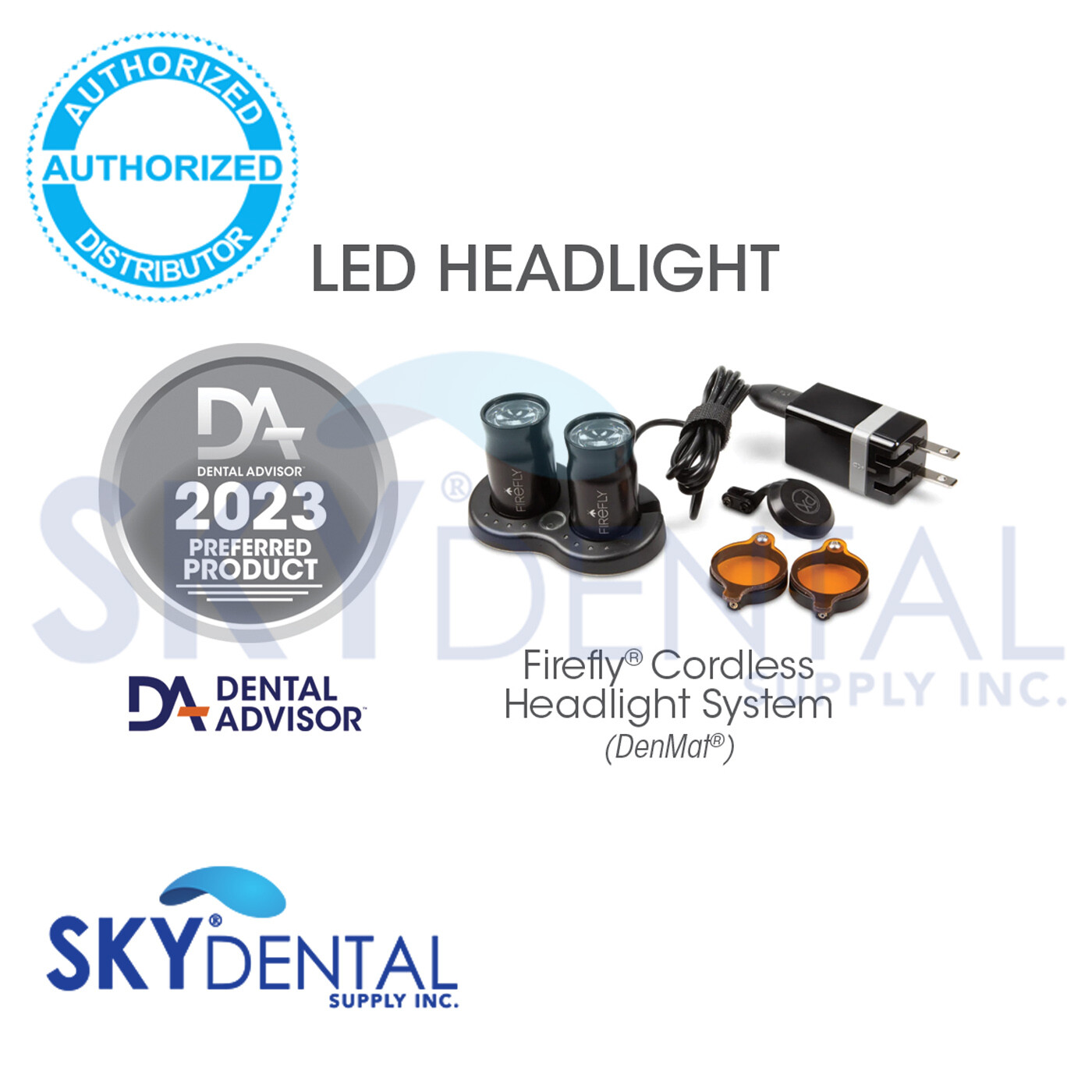 Denmat Firefly Cordless Headlight System- Black, Red, Blue