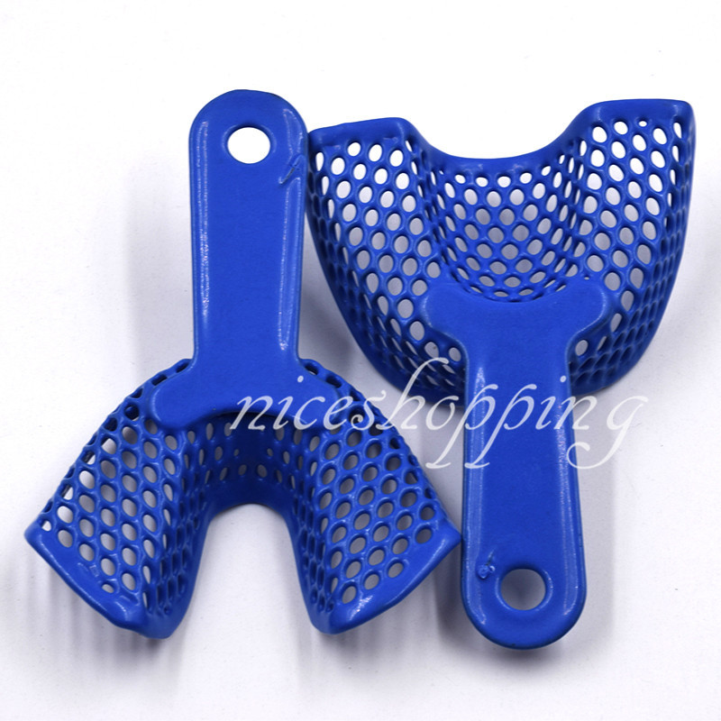 10 Pairs Dental Plastic-Steel Impression Trays Small S Size Upper + Lower