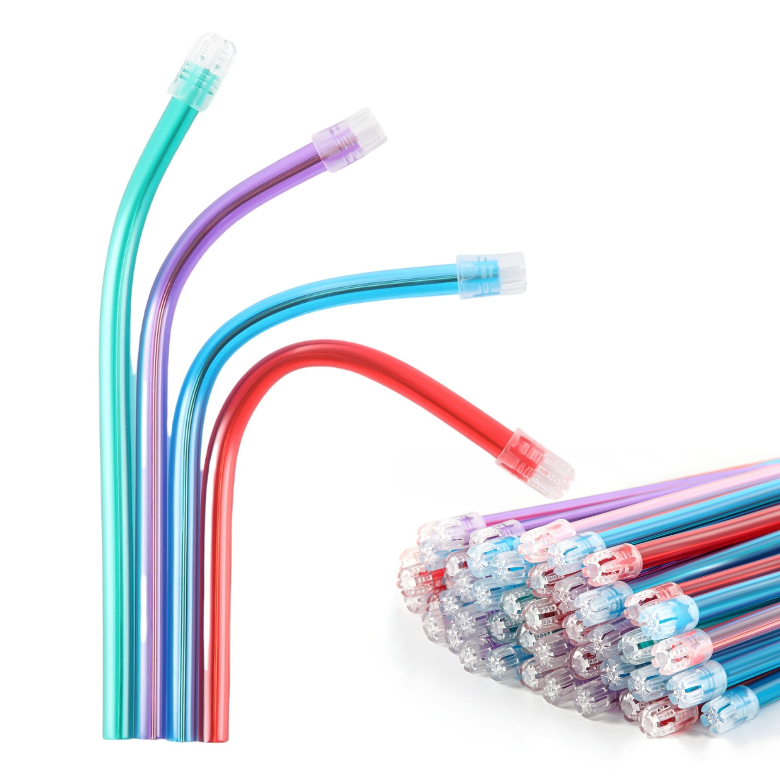 1000pcs Assorted Dental Saliva Ejectors Ejector Disposable Suction Tips Medical