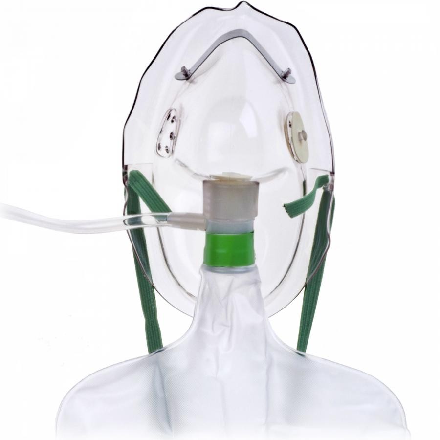 Teleflex Non-Rebreather Oxygen Masks Adjust Head Strap/Nose Clip One Size, 1059