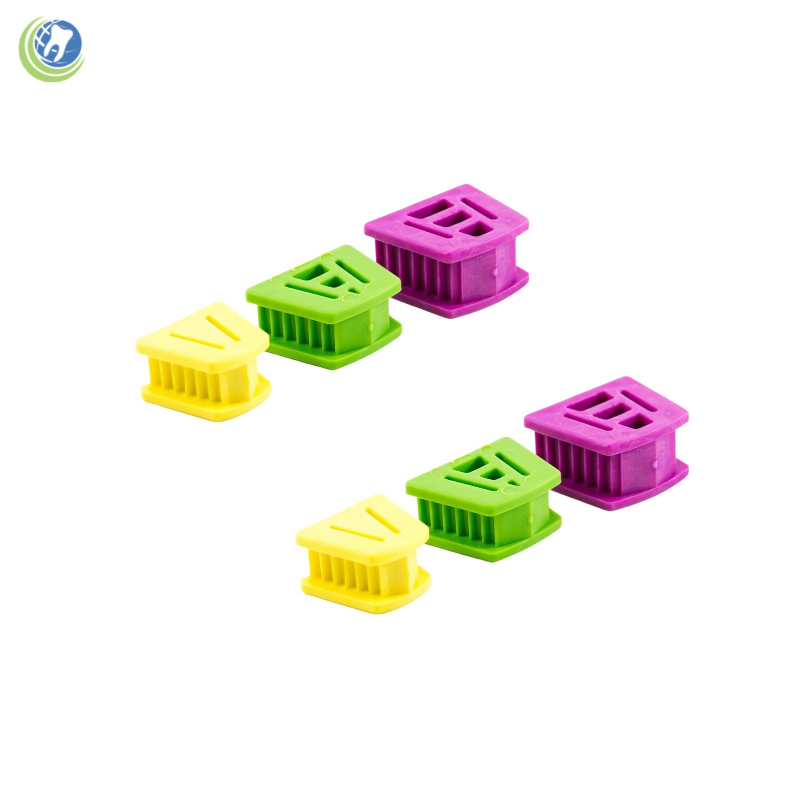 6Pc Set Dental Orthodontic Mouth Props Bite Retractor Silicone Latex Free S M L