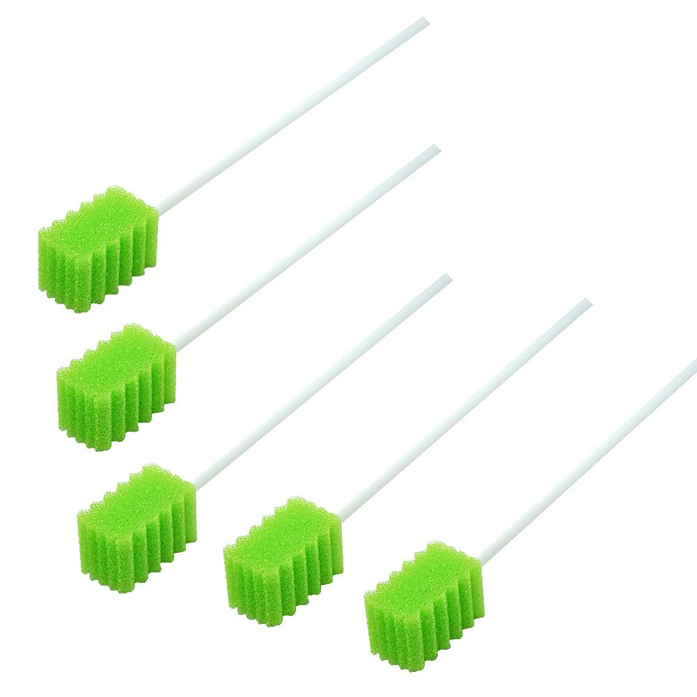 Oral Swabs with Dentifrice – Flavored, Individually Wrapped, Box of 100