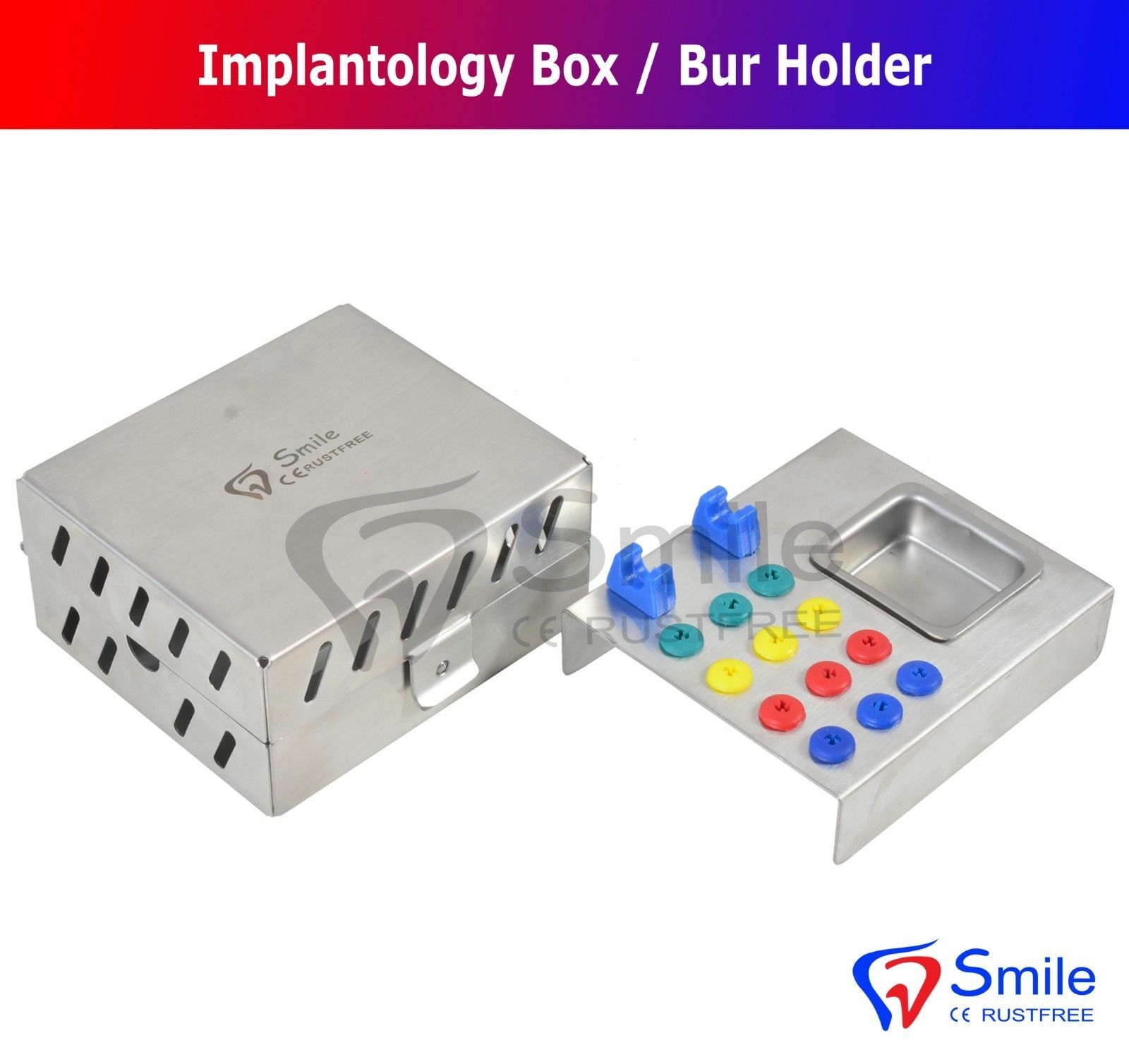 Dental Surgical Instruments Empty Sterilization Box for Surgical Implant Tools