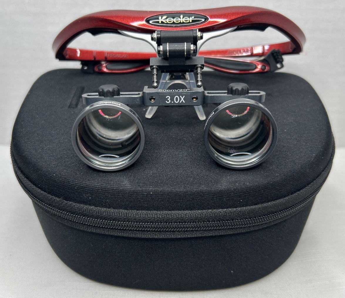 Genuine Keeler Galilean 3.0x 50cm/20″ Loupes Dental Medical Glasses Sport Frame