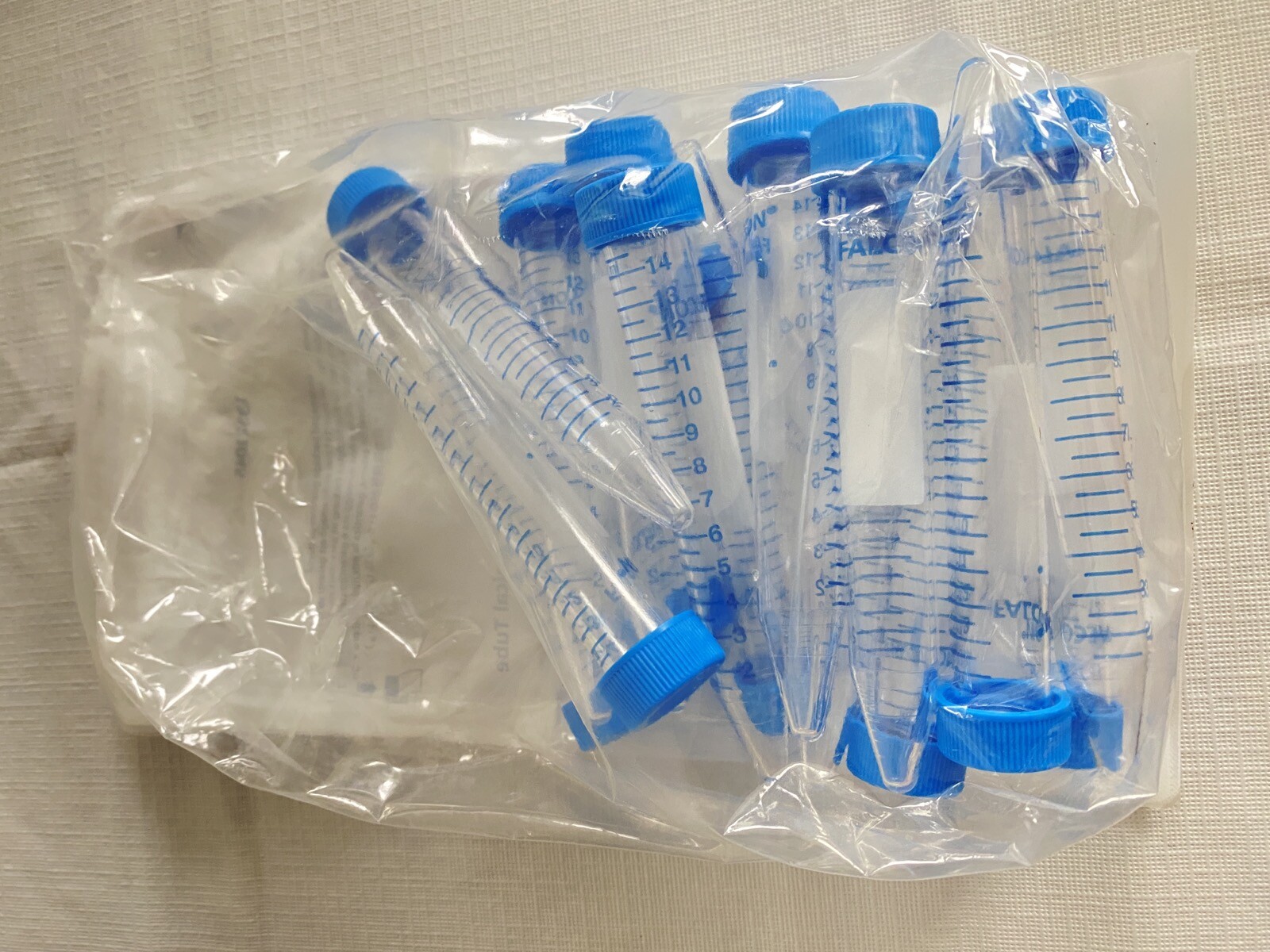 (27) Lab Plastic 5mL Plain & 14mL 15mL Graduated Centrifuge Tubes Screw Caps