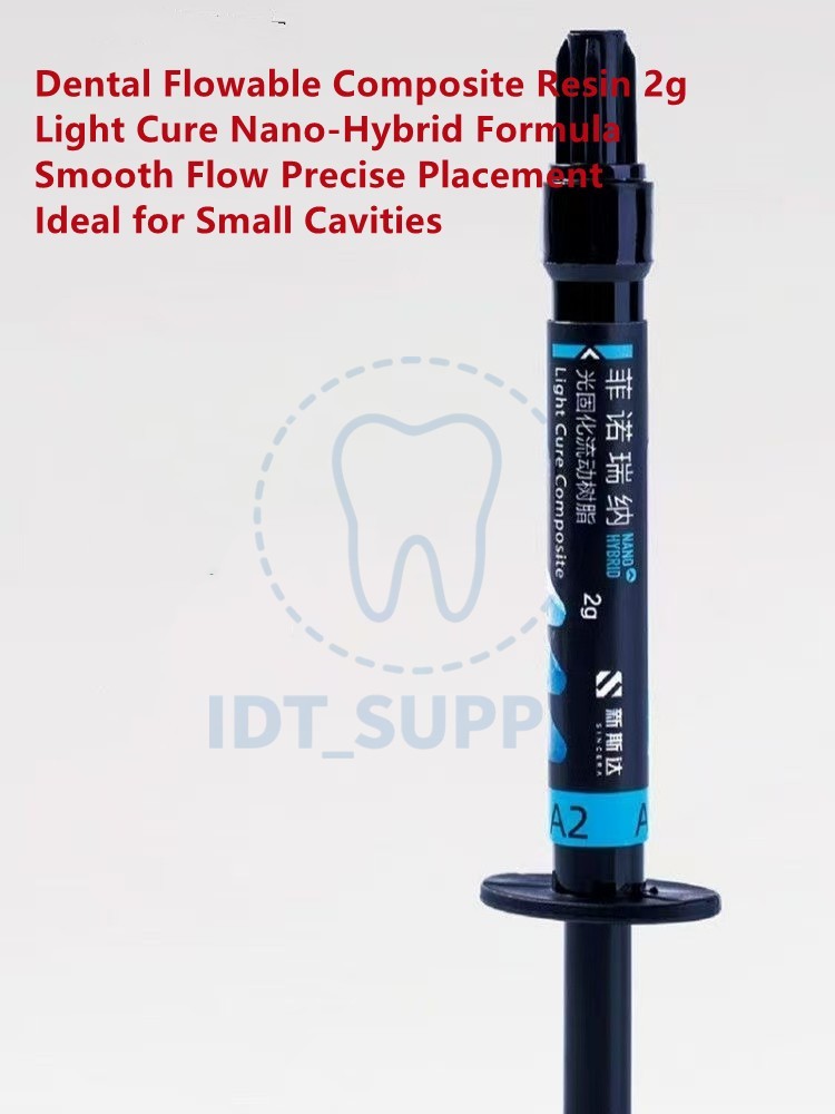 Dental Flowable Composite Resin 2g A1 A2 A3 Light Cure Restorative Filling