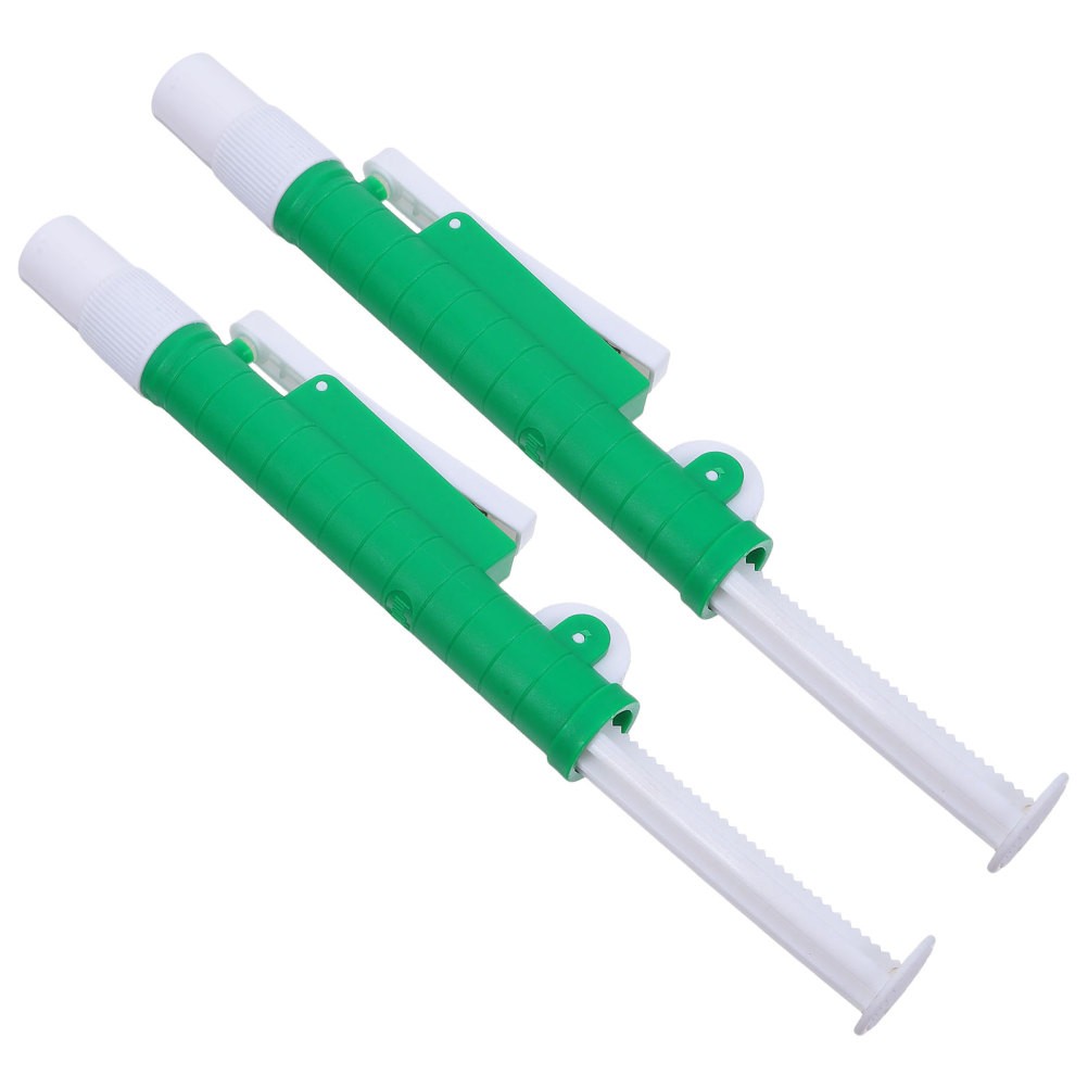 2Pcs Reusable High Accurate Lab Pipettes Ergonomic Design Green Color