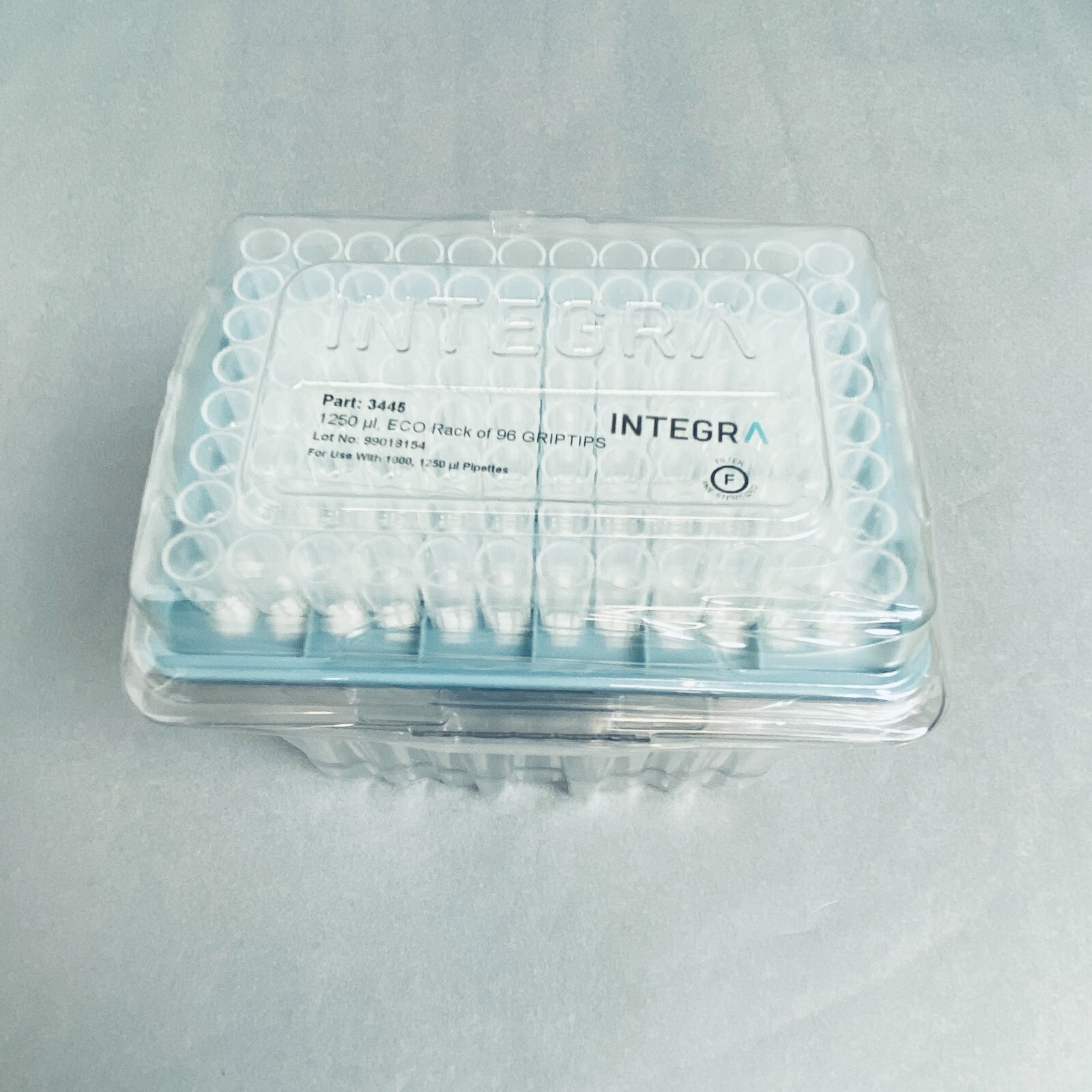 Integra Biosciences Pipette Tip 1250 ul Filtered Sterile Case of 40 Eco Racks