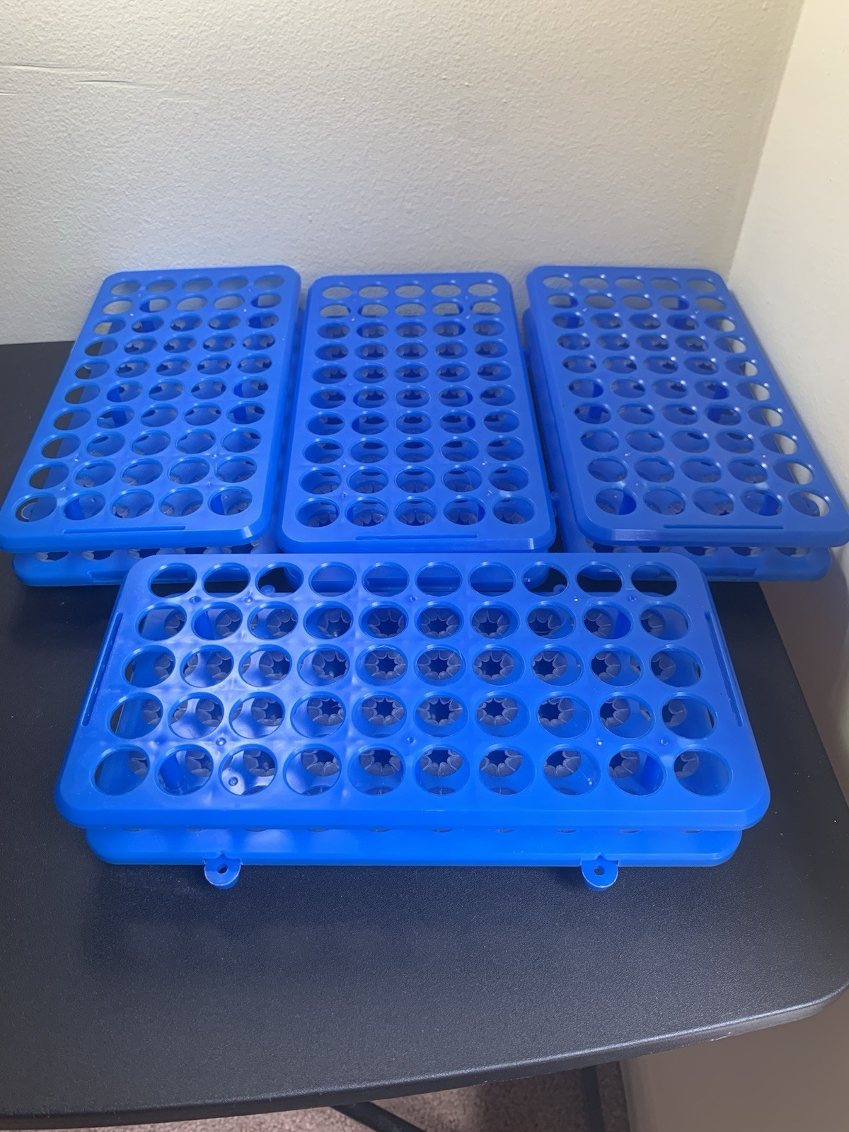 Test Tube Holding Racks (Lot Of 4) 5ml, 10ml, 15ml