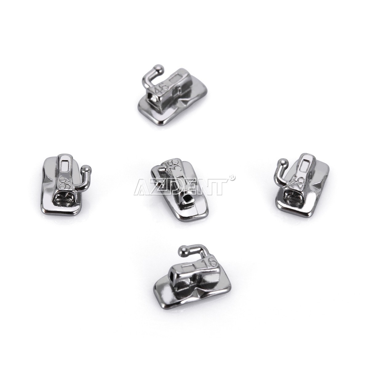 10 Box AZDENT Dental Bondable 1st Molar MBT 0.022 MIM Monoblock Buccal Tubes