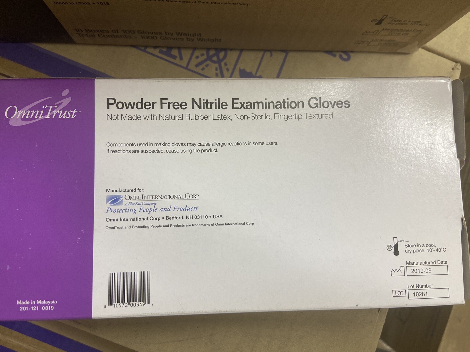 OnmiTrust Nitrile Powder Free CF (Small)